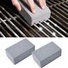 Pierre nettoyante pour barbecue, brosse WC, raclette WC, pierre anti-peluches 7,5 x 7,5 x 15 cm, gris, 2 pièces