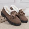 Winter New Cotton Shoes Women's Winter Fleece-lined Thickened Non-Slip Warm Short Bow Snow Boots for Women