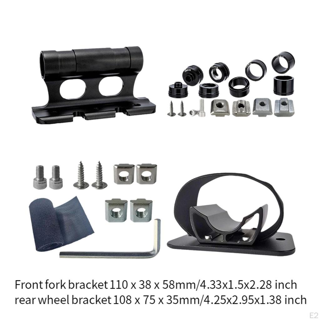 Bike Fork Lock Mount Bicycle Front Bracket Parking Rack Car Roof Carrier Support Aluminum