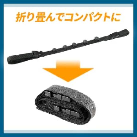 GRANDBASE Car Rod Holder up to 5 Fishing Rod Fishing Rod Rod Keeper Velcro Black [Holds Rods] Storage, Gear, Carrier, Belt, Strap, Multi-Purpose Belt,