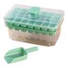 Ice Cube Mold with Lid Bin Ice Cube Trays and Ice Shovel for Freeze with Ice Shovel Whiskey Cocktail Coffee