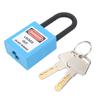 38 мм замок-блокиратор Tagout Lock нейлоновый коррозионно-стойкий изолированный навесной замок с ключом KeyBlue