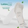 Universal Breathable Shock-Absorbing Latex Insoles - White, Sweat-Absorbent, Non-Woven Design