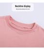 Kids' Short-Sleeve Summer T-Shirt - Korean Style Solid Color Round Neck for Boys & Girls
