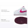 Детские кроссовки Court Borough Low 2 GS Pure Platinum Pink Prime White Sangria BQ5448-015