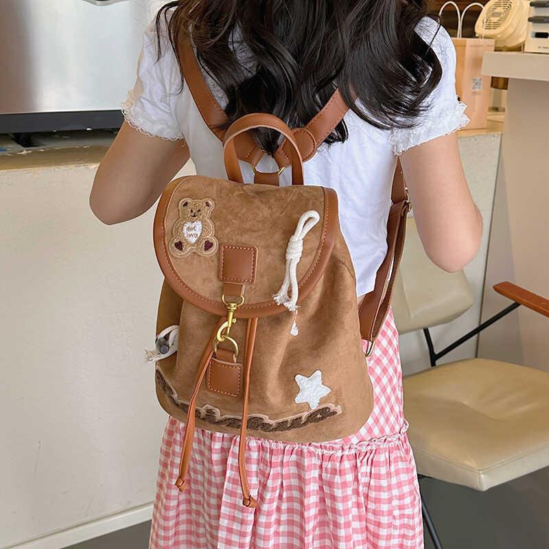 Durable Brown Pu Leather Backpack Unisex Design Ideal For Commuting And School