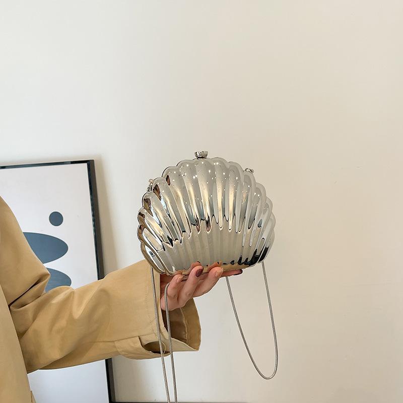 Мини-сумка для губной помады для женщин, модная и нишевая дизайнерская сумка-ракушка, универсальная акриловая сумка-цепочка на одно плечо