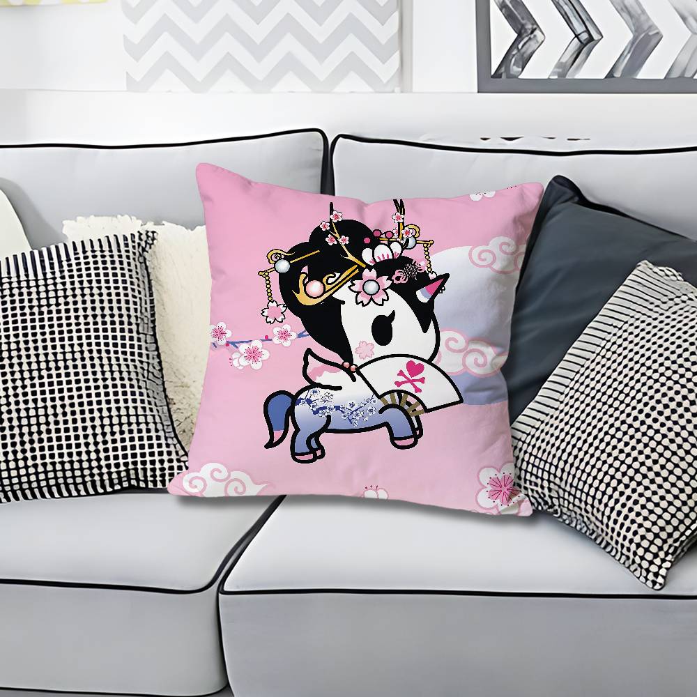 TTokidokiSS Girl Pillow Cases for Bedroom Living Room Sofa Home Decor Polyester Cushion Cover with Zipper