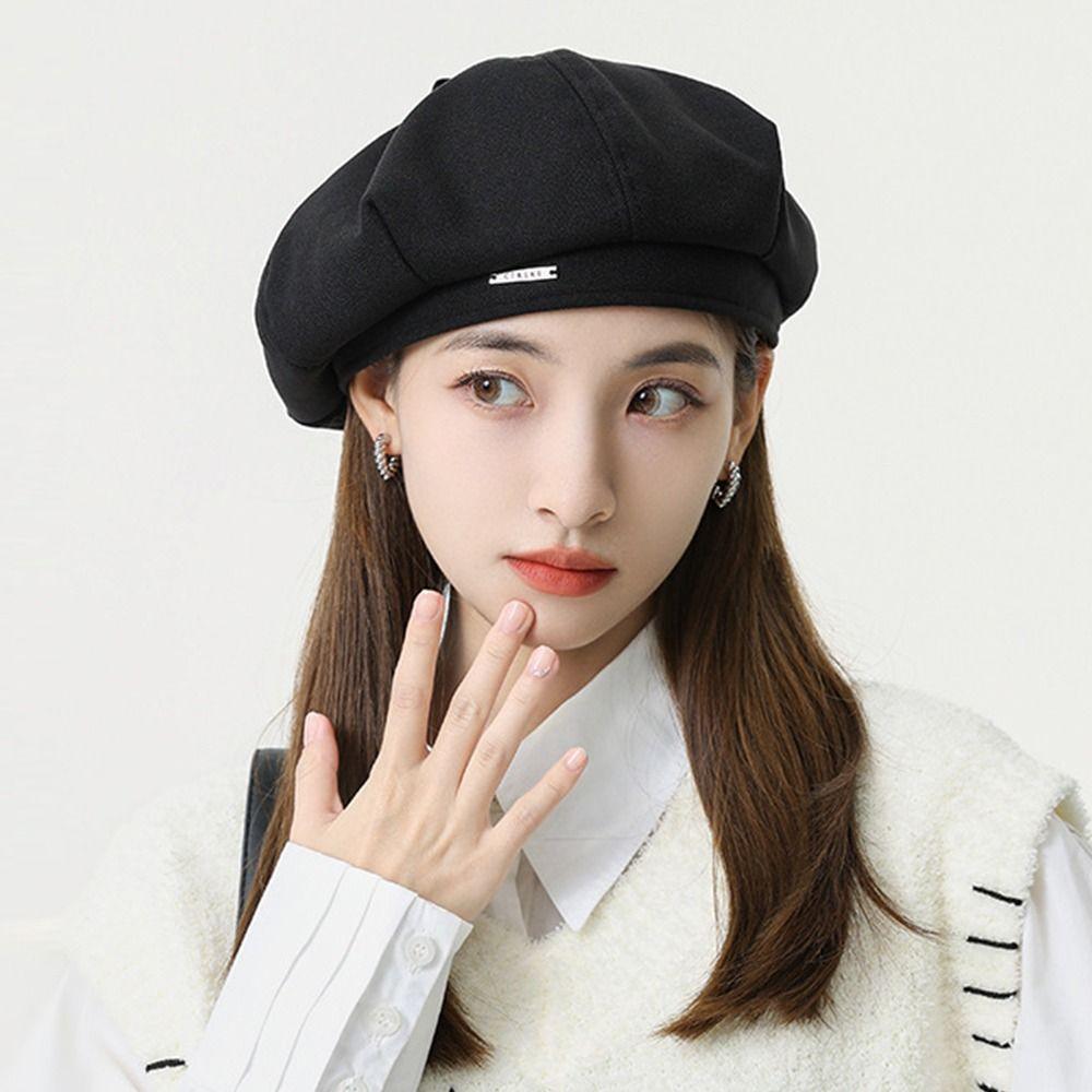 Elegant Beanie Retro Vintage Felt Berets Beret Hat Flat Cap Hat Beret Cap