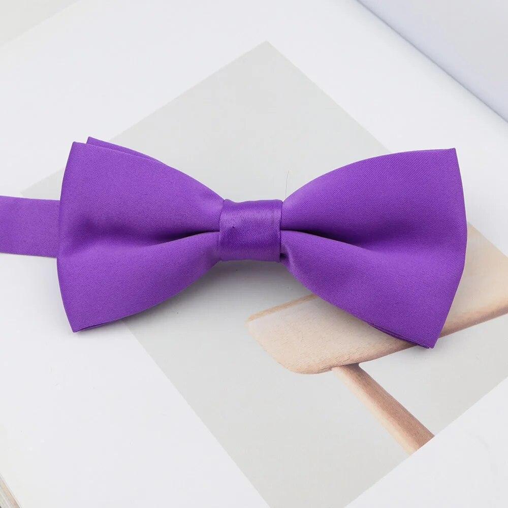Мужской однотонный галстук-бабочка, модный регулируемый смокинг, классический галстук-бабочка для свадебной вечеринки