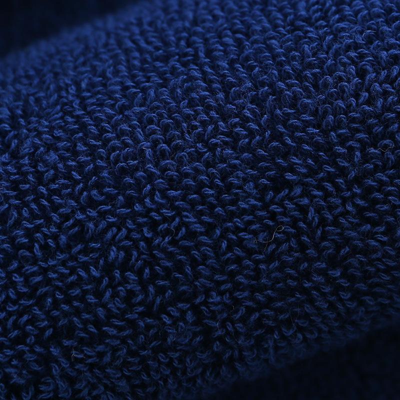 Ultra-Soft 100% Cotton Luxury Bath Towel, 27.6x55.1in Vintage Geometric Pattern, Brown, Beige & Blue, Perfect for Home, Travel, Christmas Decor