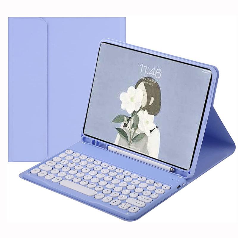 2025 iPad 11 (А16) Круглый чехол-клавиатура Bluetooth с защитным корпусом
