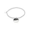 Bracelet - LUXENTER - Krasai - Argent 925 - Hématite - Élastique 55 mm