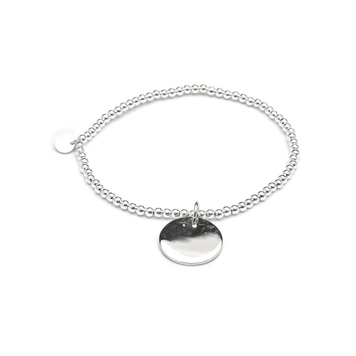 Bracelet - LUXENTER - Krasai - Argent 925 - Hématite - Élastique 55 mm
