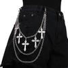 Hip Hop Pants Chain Punk Rock Jeans Chain Wallet Chains Unisex Trousers Chain Y2K Gothic Aesthetic Accessories
