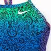 Nike Женский купальник-борцовка hydraStrong Multi Print NeSSe017 Green Shock