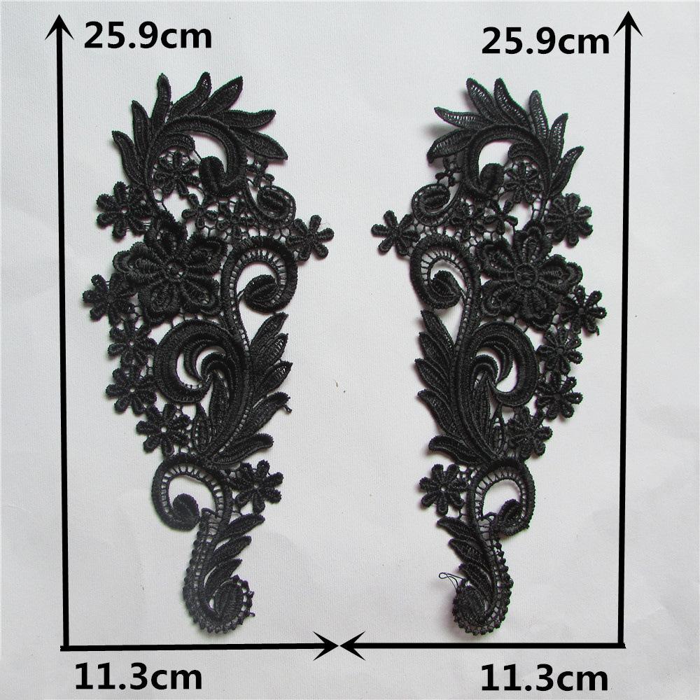 Diy Exquisite Collar Lace Embroidery Polyester Black Lace Fake Collar Clothing Decoration Sewing Accessories