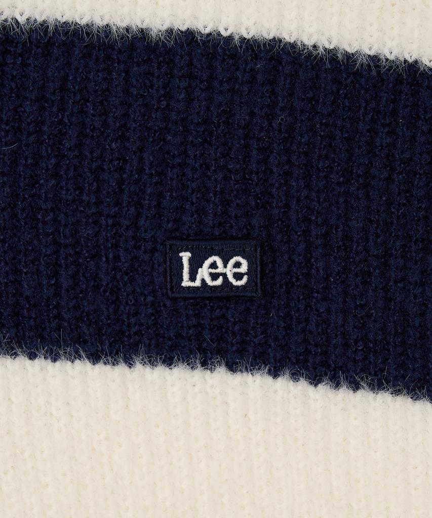 LEE Striped Collar Knit Navy