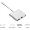 Adaptateur USB-C Vers HDMI - CHANGM - 4K - Compatible Apple Macbook - USB 3.0 - Charge Et Conversion