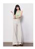 Lazy style high waisted elastic micro flared jeans for women, new slimming and versatile casual pants