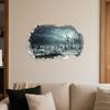 Halloween Atmosphere Window Glass Decoration Wall Sticker, Breaking Through The Wall Spooky Atmosphere, Suitable For Holiday Decoration
