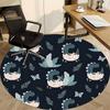 1PCDino Eggs Office Round Area Rug,  Mat Suitable For Office, Under Office Chairs Bedroom Living Room Home Decor, Room Deco