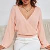 2024 Sexy V-Neck Loose Casual Long-Sleeve Autumn/Winter Pullover Sweater