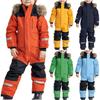 Children's Fashion Outdoor Waterproof Fleece-Lined Thickened Warm Boys' And Girls' One-Piece Ski Suit