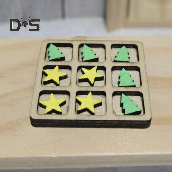 Рождественская шахматная настольная игра с 5 деревьями 4 звезды тренировка логического мышления 2 игрока дети взрослые обучающая мини шахматная доска игрушка малыши мальчики девочки