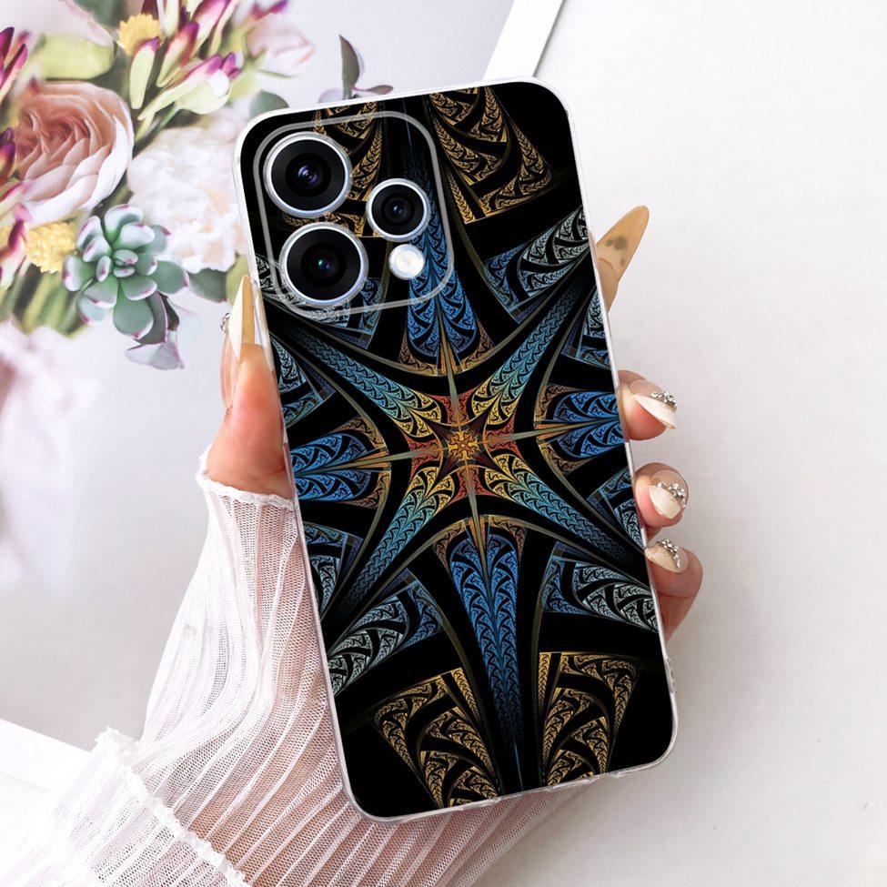 For Oppo Reno 15 5G Case Cover Transparent Fashion Butterfly Cute Cat Cool Painted Soft Bumper For Oppo Reno 15 CPH2825 Casing