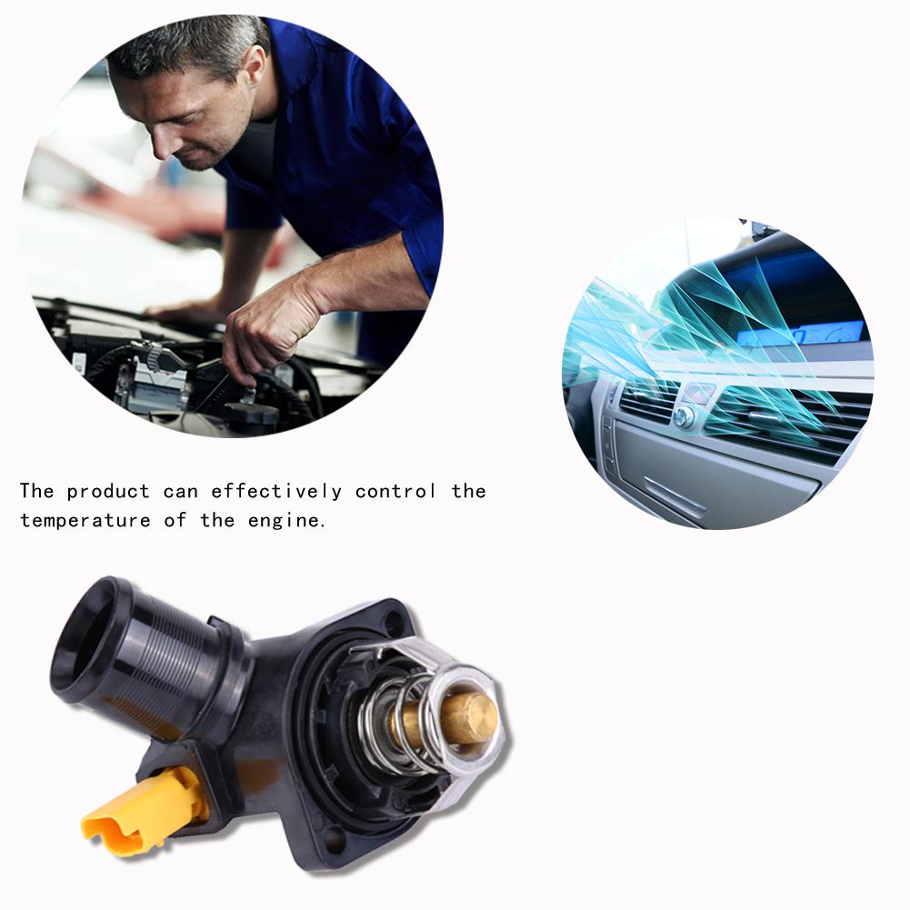 Engine Coolant Thermostat with Housing for Peugeot 206 207 SW 1007 Bipper Tepee 1336Z2