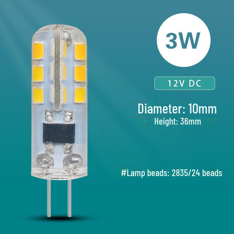 G4 LED Lamp Beads 12V DC Corn Bulb Light Silicone Patch