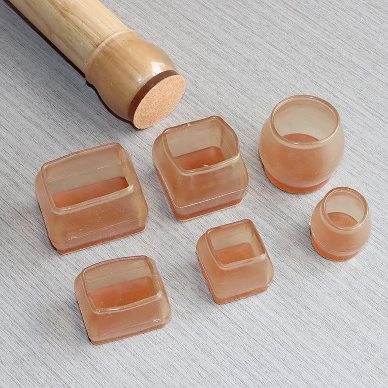 Silent Table and Chair Foot Covers, Thick Wear-Resistant Anti-Slip Pads for Table and Stool Legs