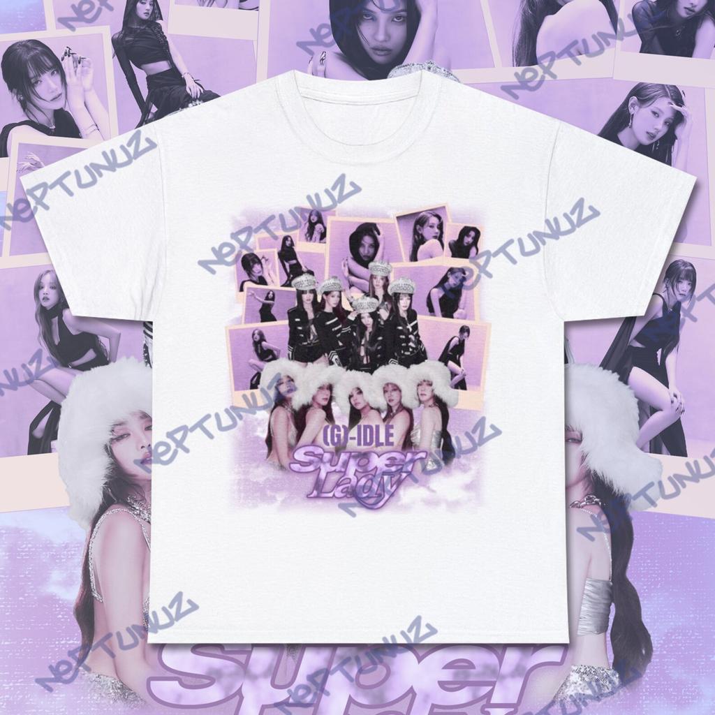 Super Lady G-IDLE Kpop Shirt, Girband Music Tee, Vintage Retro Style