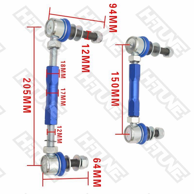 Front or Rear Anti-Roll Adjustable Sway Bar Stabilizer Link Kits For Fj Cruiser/ Land Cruiser 120 / Land Cruiser 150 Series