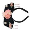 Bow Chinese Style Headwear Flower Hanfu Hair Clip Classical Ancient Style Headband  Children