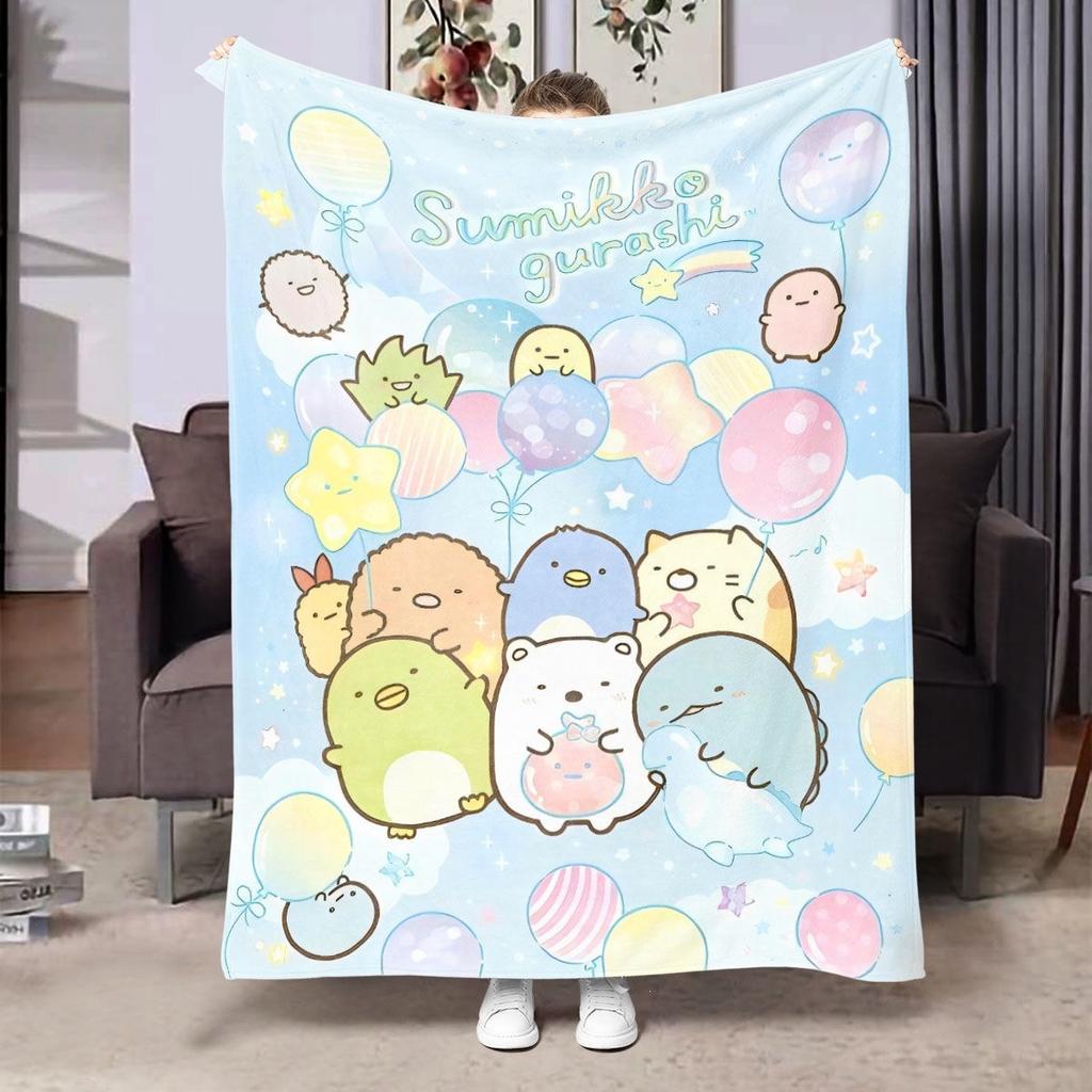Corner Creature Cartoon Anime Moisture Absorbing Heating Flannel Blanket Student Dormitory Rest Blanket