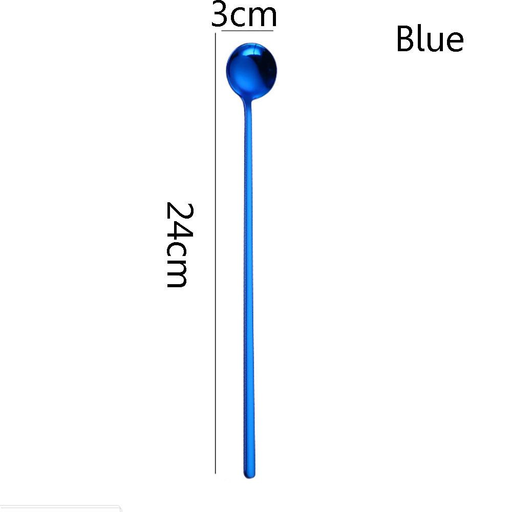 Eco-friendly Stainless Steel Kitchen Supplies Stir Spoon Tableware Ice Cream Spoons Coffee Scoop