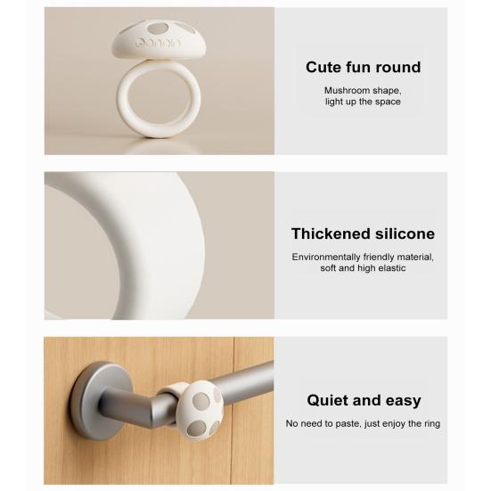 1/3 шт. Грибок дверная ручка бампер кольцо силиконовый дверной стопор настенный протектор дверная ручка ручка антистолкновительное кольцо дверной рычаг буфер бампер
