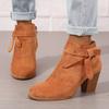 Women's Ankle Boots | Winter Fashion | Comfortable | Casual Wear | Zipper Closure