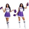 Ladies Cheerleader Costume School Outfits Fancy Dress Cheer Leader Uniform Womens Clothes