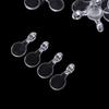 200pcs Plastic Flat Pad Pendants Transparent Acrylic Transparent Cabochon Pendants  Jewelry Making