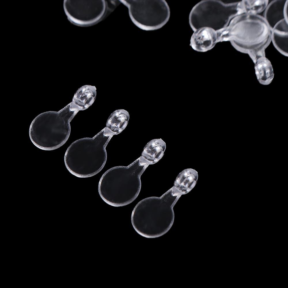 200pcs Plastic Flat Pad Pendants Transparent Acrylic Transparent Cabochon Pendants Jewelry Making