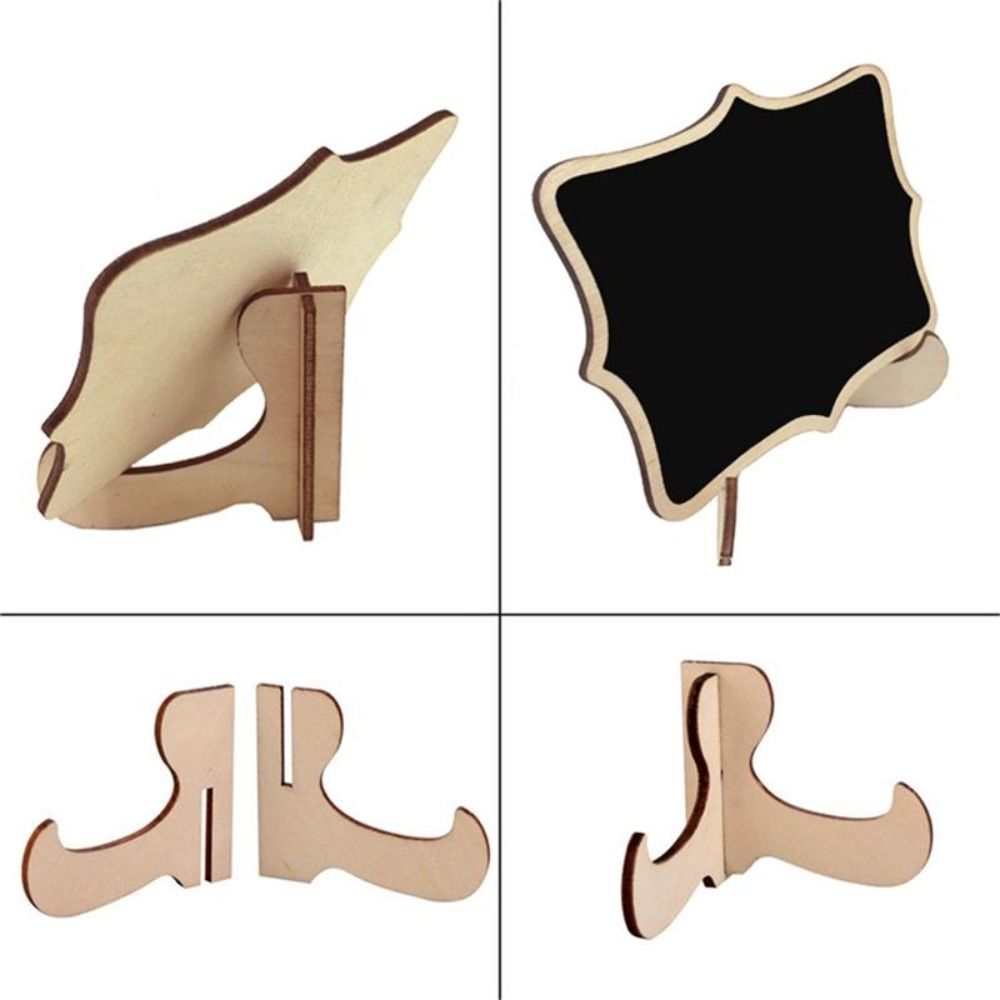 10pcs Easel Stand Message Board Memo Props Table Place Card Mini Chalkboard Signs Wedding Party