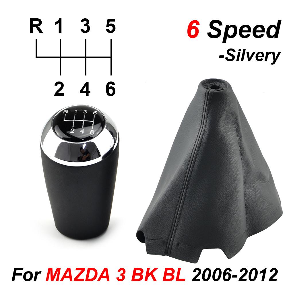 Ручка переключения передач 5/6 скоростей для MAZDA 3 BK BL 5 CR CW 6 II GH CX-7 ER MX-5 NC III MT, кожаный рычаг, рукоятка, хедболл