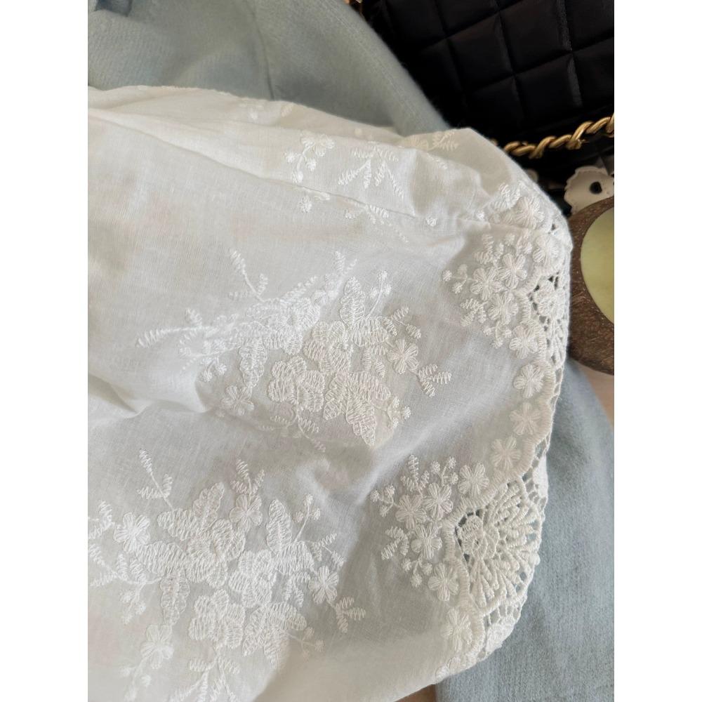 «Сложенная занавеска для пукания», нескользящая юбка средней длины с низом, женская весенняя новинка из кружева, маленькая занавеска для пукания с эластичной талией