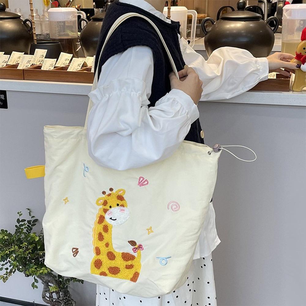 Candy Color Tote Bag Canvas Handbag Fresh Shoulder Bag  Girls