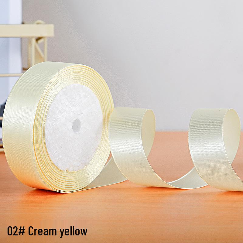 Полиэстеровая атласная лента 2,5 см для подарочной коробки и аксессуаров для волос