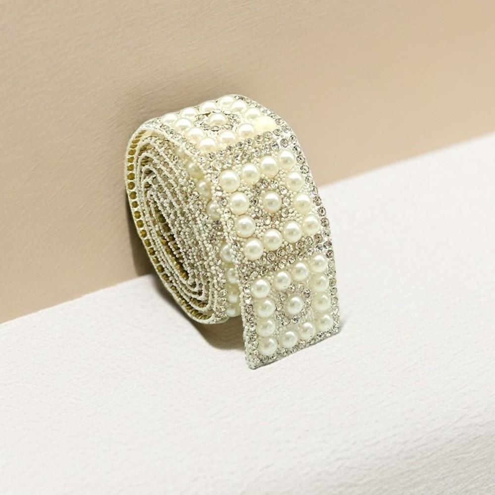 1 ярд DIY стразы отделочная лента красочная жемчужная цепочка одежда обувь сумки сумки украшение