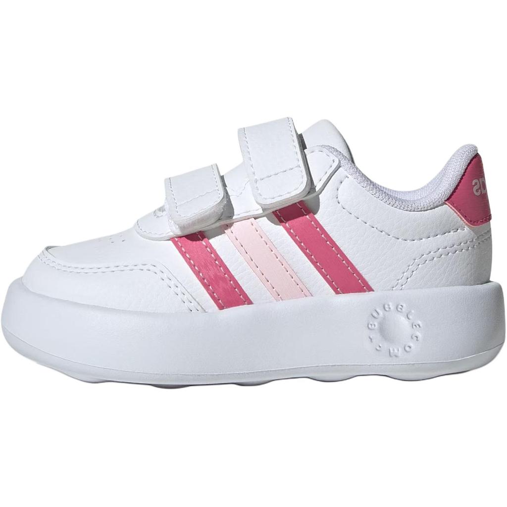 Adidas Breaknet 3.0 Versatile Comfortable Classic Durable Toddler Shoes Baby Shoes White Fusion-Pink Clear-Pink JS3676